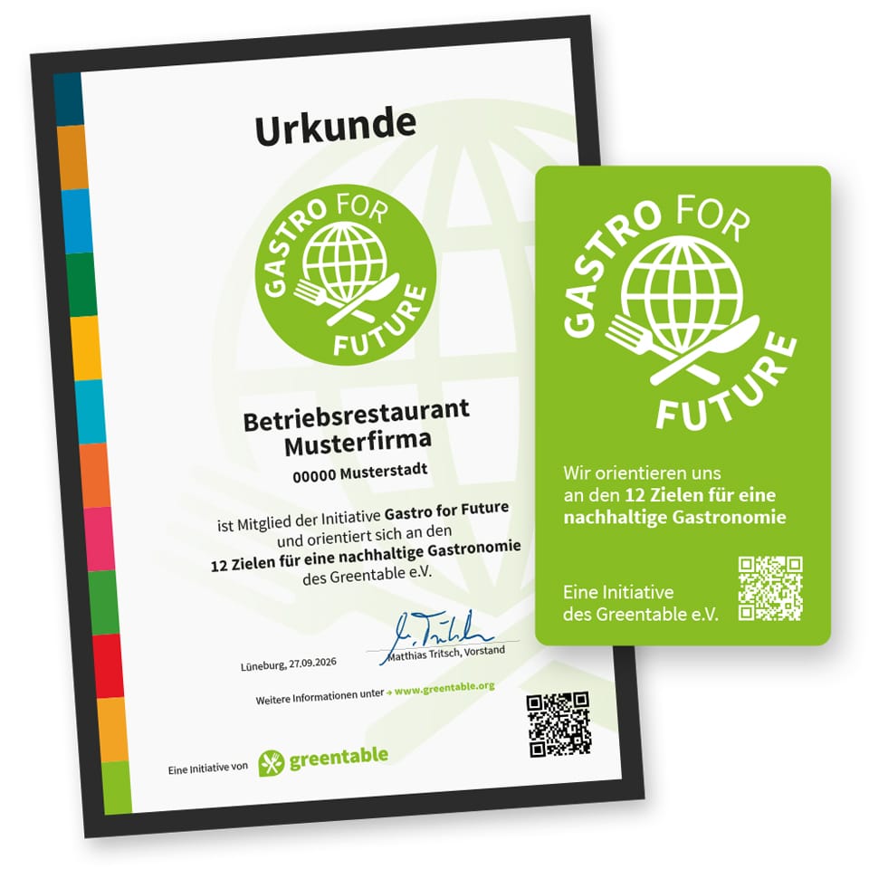 Greentable Auszeichnung